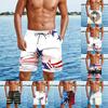 Мужские повседневные модные шорты с принтом в честь Дня независимости, мужские свободные дышащие шорты с принтом