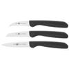 Coffret De 3 Couteaux À Légumes Zwilling - Lames Friodur - Acier Inoxydable Et Carbone - Manche Ergonomique Noir