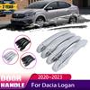 Автомобильная хромированная дверная ручка капота для Dacia Logan Renault Taliant MK3 III 3 ~ 2023, устойчивая к царапинам дверная ручка-крышка автомобиля