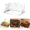 Multifunctional Rack for Roasting Turkey or Chicken Stainless Steel Roaster for Grills Outdoor Cooking Accessories