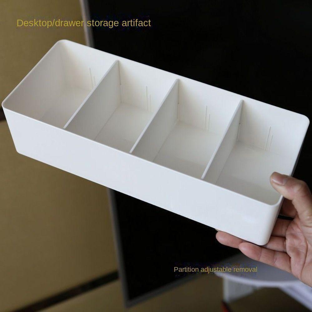 Multipurpose Cosmetic Storage Basket Plastic Divided Drawer Storage Box Desktop Storage Box