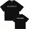 2026 Tame Impala Deadbeat Новый Альбом Футболка Deadbeat Tourist Мужская Женская Футболка Харадзюку Высококачественная Хлопковая Одежда Футболка