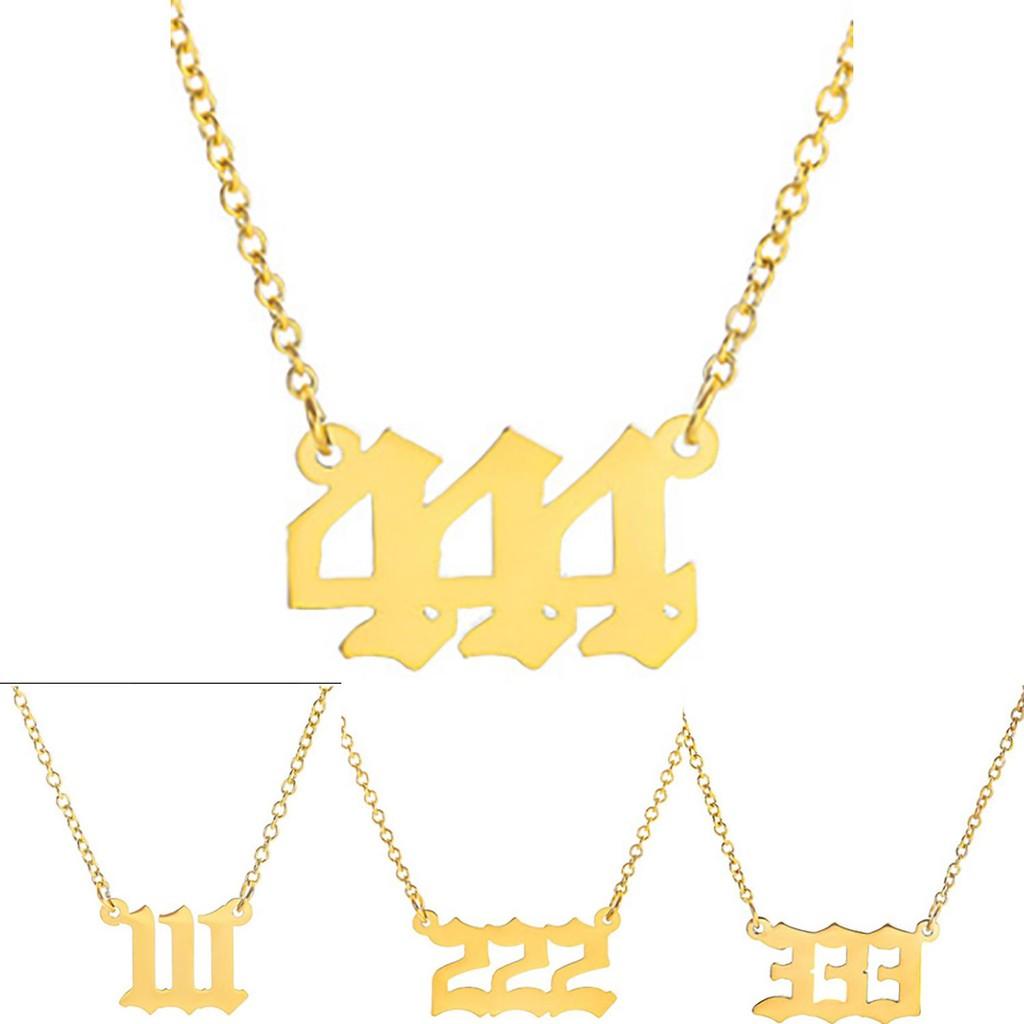 Трендовое европейское ожерелье с уникальным цифровым дизайном, элегантный простой модный аксессуар для женщин