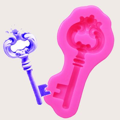 1 шт. - Винтажная силиконовая форма в форме ключа, форма для переворачивания сахарного торта, форма для ароматерапии, гипсовая форма