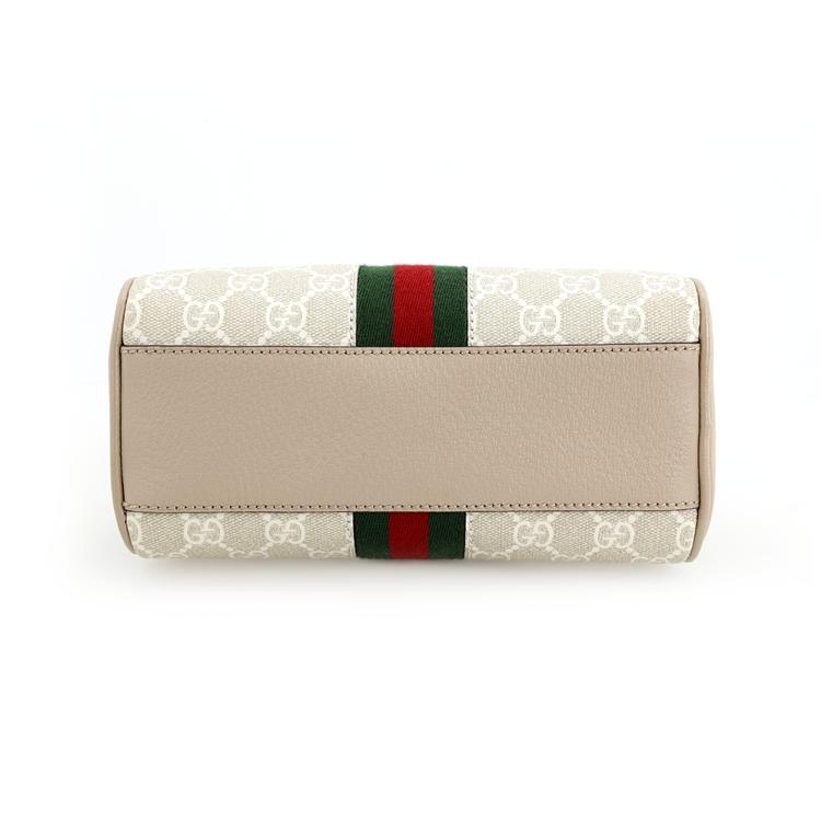 Gucci Мини-сумка Boston Ophidia с принтом GG Supreme и полосой Web 724606-FABEX-9642