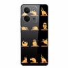 Glass Back Cover For Redmi 15C 4G Case 15 C Cute Cartoon Hard Tempered Glass Case Soft Bumper For Redmi 15C Cases Coques Fundas