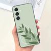Эстетичный чехол для телефона шалфейно-зеленого цвета для Samsung Galaxy A13,A21s,A22,A31,A32,A52,A53,A71,A80, Мягкий черный корпус