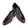 Fashion Fashion Casual Business Office Work Leather Shoes Men Brogue Oxford Shoe High Quality Man Comfortable Dress Wedding Party Shoes