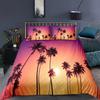 Coconut Tree Bedding Set Beach Sea Sky Palm King Queen Duvet Cover Sets Pillowcase Bed Linen Comforter Adult Kid Queen King Size