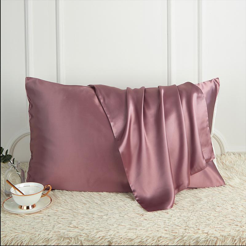 100% Natural Mulberry Silk Pillowcase designed for Hair and Skin - Front in Pure Silk and Back in Breathable Lyocell Fiber 1 Pack
