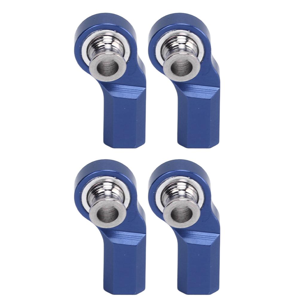 4 шт., изогнутая рулевая тяга для радиоуправляемой машины, M3, алюминиевый сплав, сталь, головка рулевой тяги для осевой машины SCX10 110