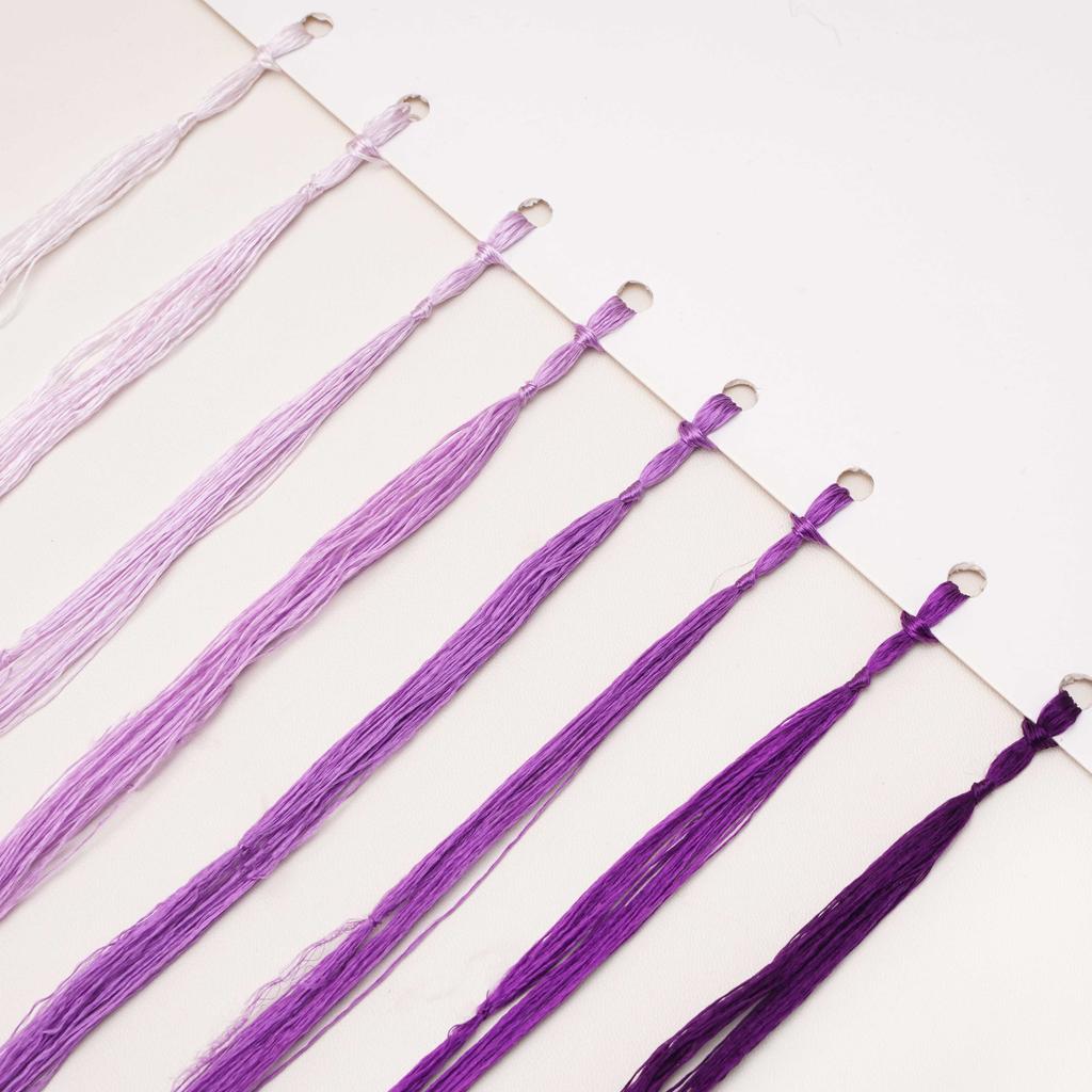 8шт x 20м шелковая нить с низкой круткой для изготовления украшений из бархатных цветов своими руками