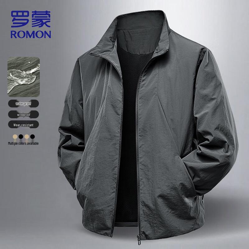ROMON Men's Autumn Outdoor Casual Stand-Collar Jacket