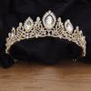 Барочные великолепные хрустальные свадебные тиары королевская королева невеста корона украшения для волос принцесса выпускной свадебный головной убор аксессуары