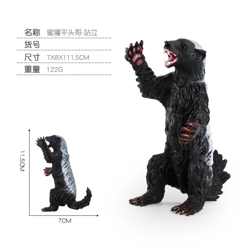 Captivating Pvc Honey Badger Figurine Perfect For Childrens Learning Toys And Room Decor