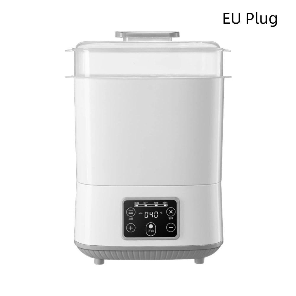 Вилка ЕС Пароварка для бутылочек Большая вместимость Подогреватель детских бутылочек Новый паровой стерилизатор для бутылочек