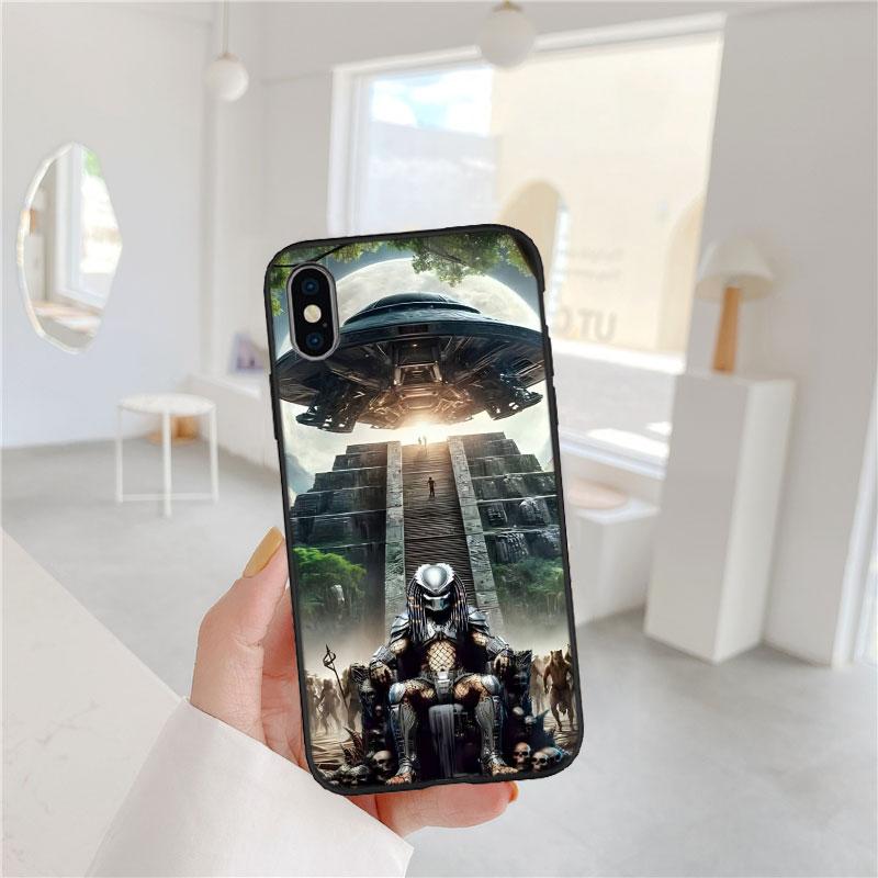 BF6 Чужой против Хищника Ксеноморф Мягкий чехол для телефона iPhone 16 15 14 13 12 Pro Max Plus Mini