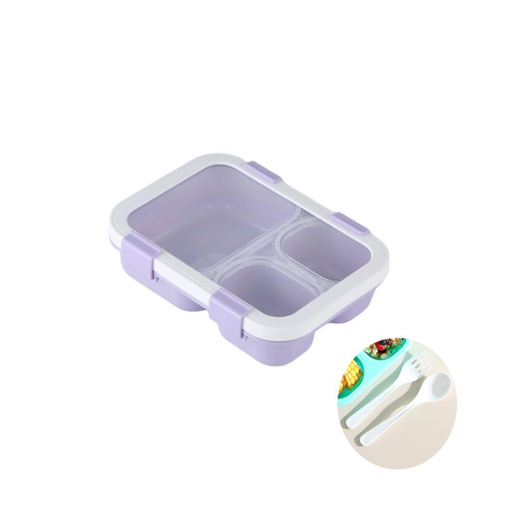 with Tableware Macaron Color Lunchbox With Tableware Camping Food Container Kitchen Supplies