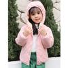 Легкая хлопковая куртка с флисовой подкладкой 2025 года для мальчиков, девочек и малышей - Теплое короткое пальто на осень/зиму
