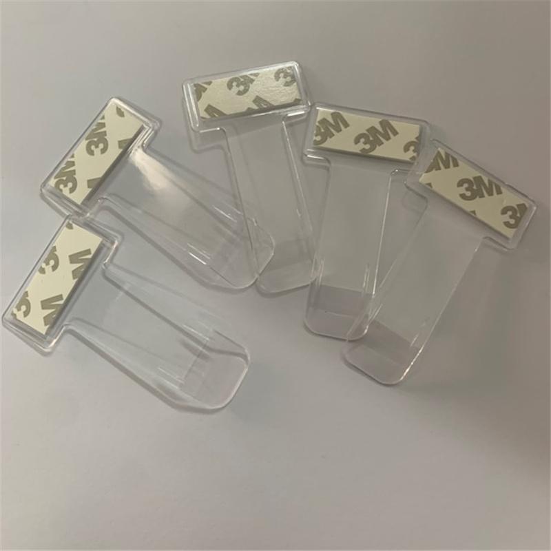 1/2/4 Pcs Car Parking Ticket Clip Car Fastener Card Holder Mount Windshield Sticker T Shape Plastic Folder Universal Auto Parts
