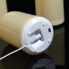 1/3 Pieces Flameless USB Moving Wick Candles With Remote,Rechargeable Plastic Wedding Dancing Flame Decorative Candles