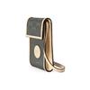 Gucci GG Monogram Mini Crossbody Bag Grey Canvas Beige Leather Gold Logo Daily Use 625599-H9HAN-1263
