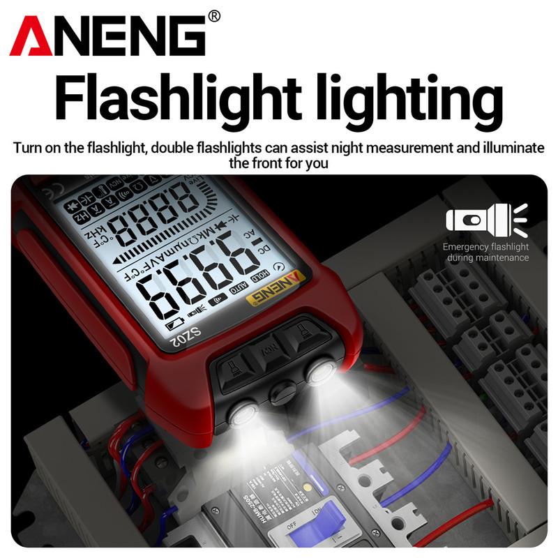Digital Multimeter Smart ANENG AC/DCVoltage Capacitance Meter 6000 Counts Auto Electrical Temp Resistance Transistor Test tools