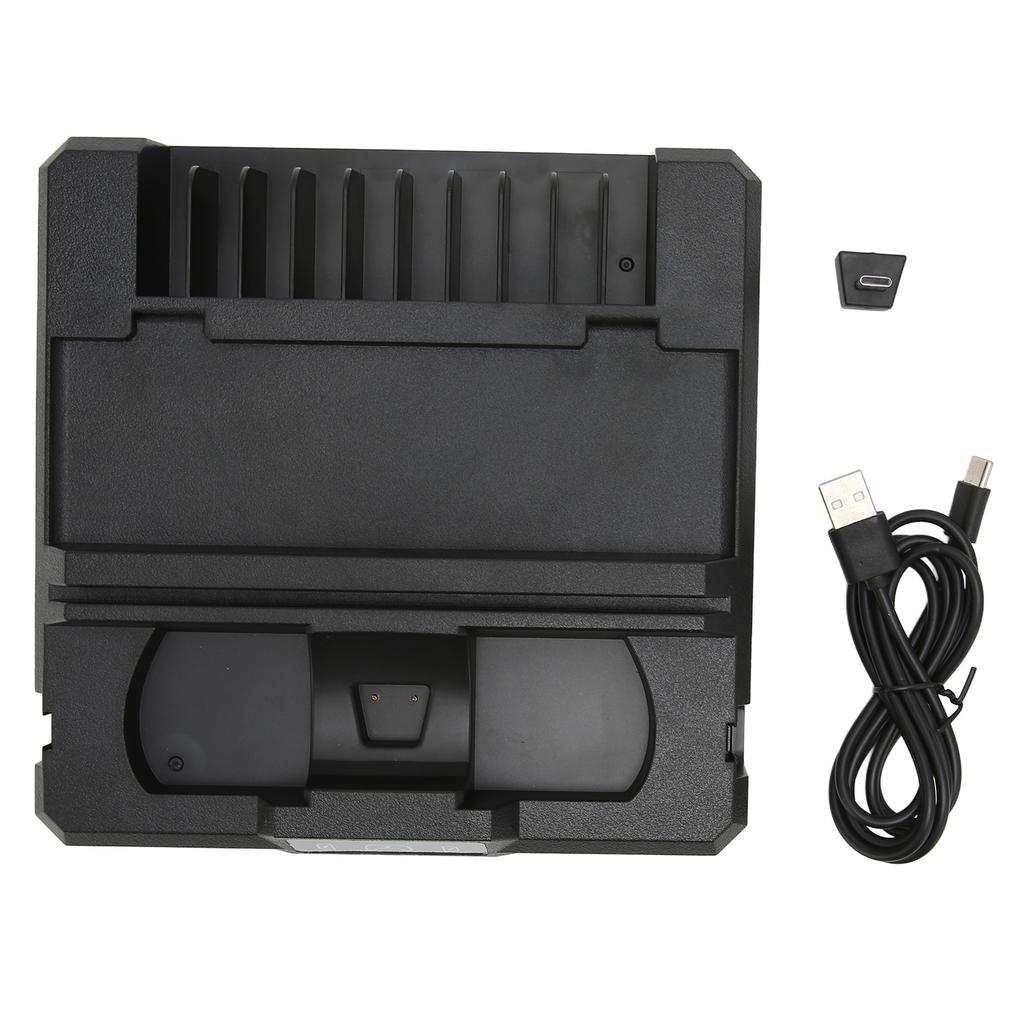 Controller Charging Dock Overcharge Protection Plug and Play Easy Access Charging Dock with 10 Game Card Slot for Switch
