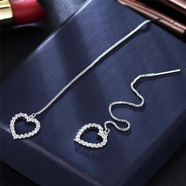 1 пара 3 стилей Кристалл Длинная цепочка кисточкой мотаться резьба серьги для женщин