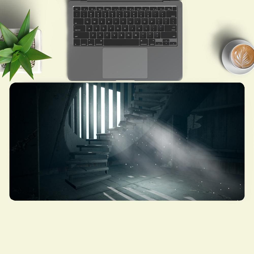 Коврик для мыши Escape The Backrooms Большой Расширенный Игровой Коврик для Мыши Нескользящая Основа Для Настольной Игры И Офиса