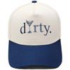 Dirty wine glass embroidery truck driver hat retro color matching baseball cap men's and women's outdoor leisure hat