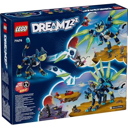 Игрушка LEGO Dreams Зои и Цзянь, Набор для ролевых игр для девочек и мальчиков от 8, 9, 10 и 11 лет, Учеников начальной школы, Ролевая игра с животными, 71476
