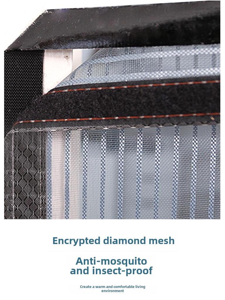 Магнитная москитная штора, открывающаяся вбок — сетка на липучке без сверления для спальни, самозакрывающаяся защита от мух и насекомых.
