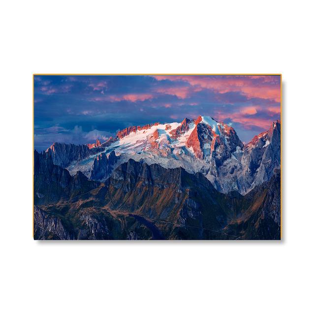 Гора Фудзи, снежные горы, постеры и принты, черно-белый природный пейзаж, холст, живопись, настенные художественные фотографии, украшение для дома