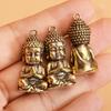 Мини-подвеска Будда Шакьямуни Миниатюрная мини-фигурка Будды Ретро Латунные украшения Будды Бонсай