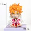 В наличии One Piece Ника Луффи Ророноа Зоро Нами Санджи Мини-фигурка Аниме Каваи Сидячие Игрушки Настольные Автомобильные Украшения Модель Подарки