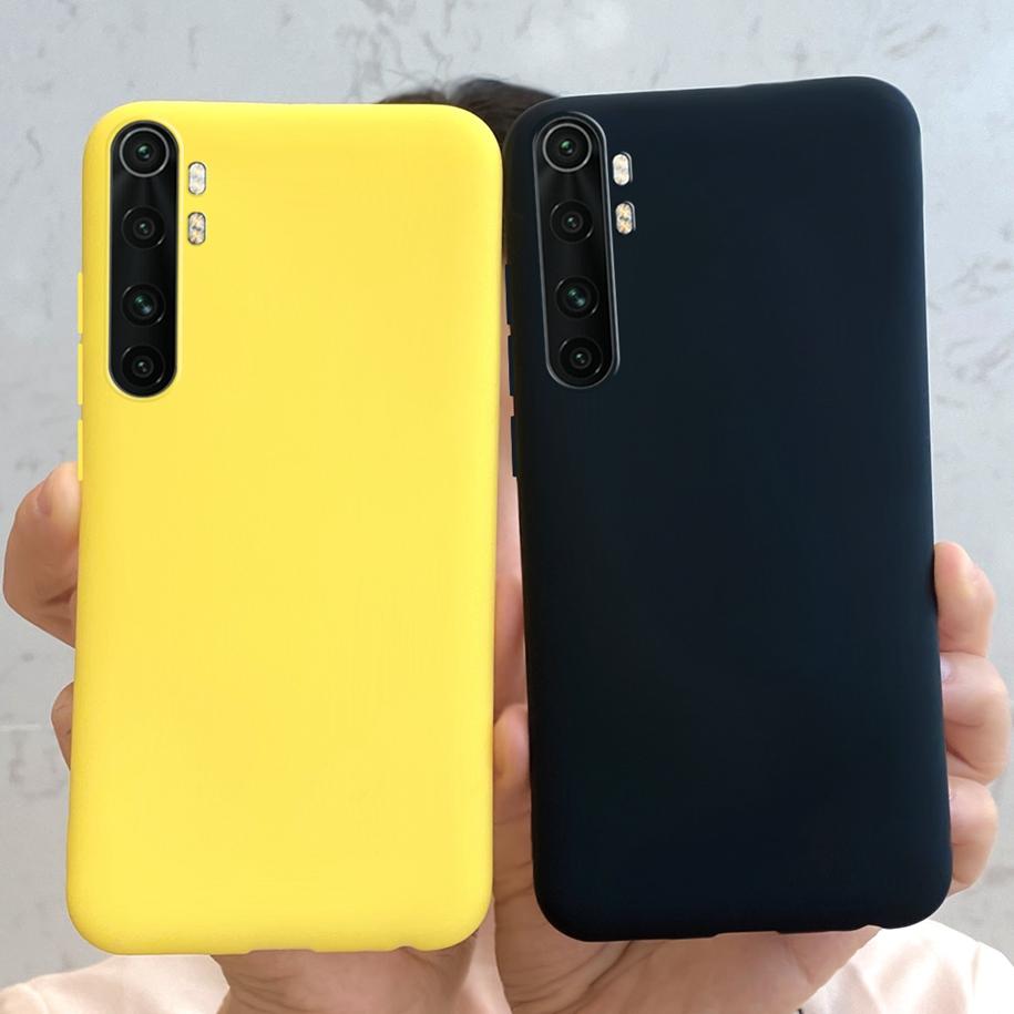 Чехол для Xiaomi Mi Note 10 Lite 6.47" Желто-черный Цвет Мягкий Тонкий Задний Чехол Для Xiaomi Note 10 Lite Mi Note10 Lite