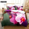 Роскошный Новый 3D-принт Розовые Цветы Удобное Пододеяльник Наволочка Комплект Постельного Белья Декор Детской Комнаты Домашний Текстиль