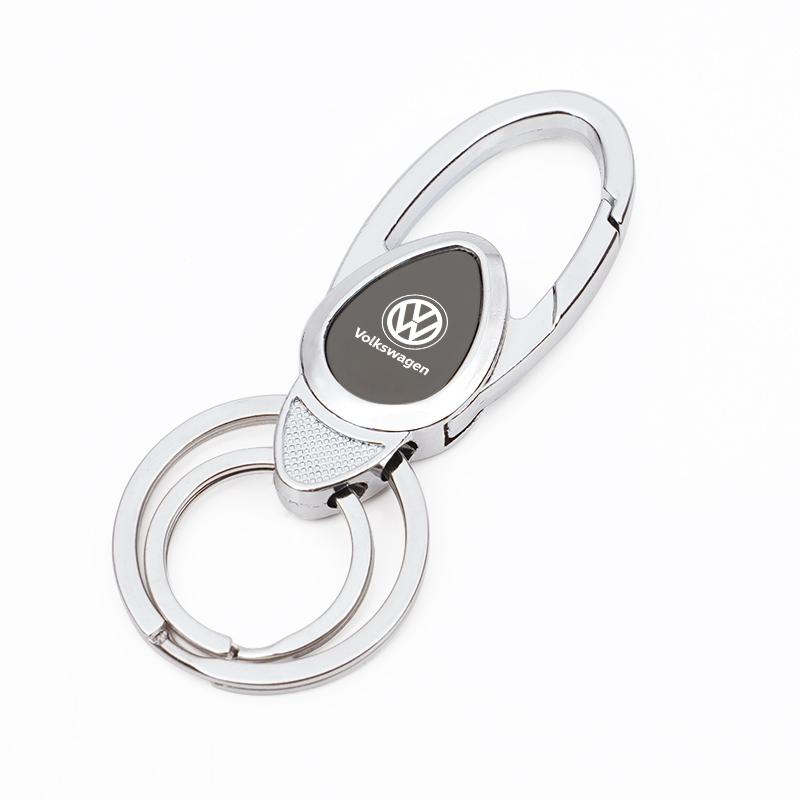 Car Emblem Alloy Keychain Key Holder For VW Golf Amarok T5 Phaeton GTI Teramont ID3 T-Cross Passat Polo Keychain Pendant Jewelry BO0