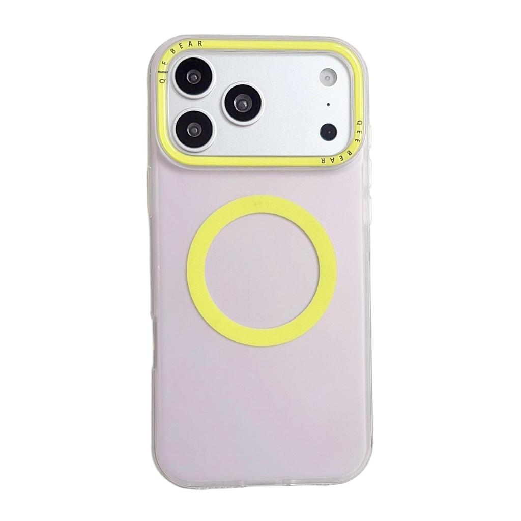 Яркий чехол-блок с магнитом для iPhone 15 Pro/16 Pro Max/17 Pro