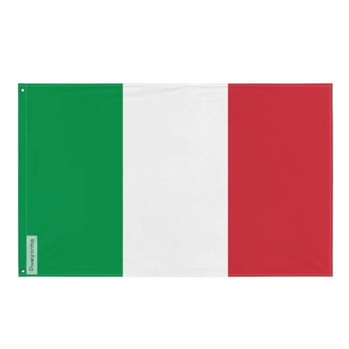 Drapeau - Italie - 160 X 240 Cm - Polyester - Recto/verso - Œillets En Fer