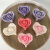 Rose Mold Diy Heart Shaped Roses Aromatherapy Candle Epoxy Resin Plaster Mould Soap Silicone Molds Party Festivals Gift Decor