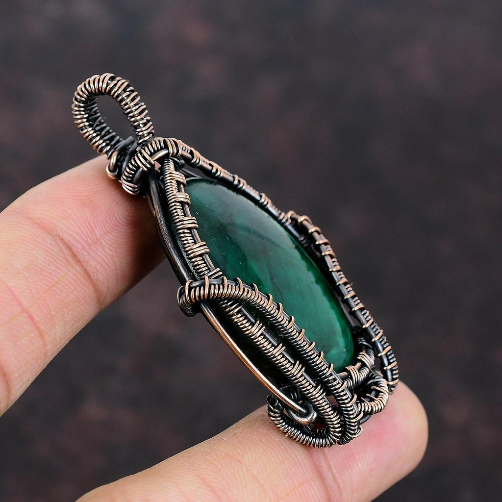 Зеленый огненный лабрадорит кулон медная проволока обернутая ювелирное изделие кулон ручной работы лабрадорит медная проволока обернутая ювелирное изделие драгоценный камень кулон для подарка