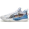 Li Ning Speed 8 Амортизирующие Нескользящие Износостойкие Низкие Баскетбольные Кроссовки Мужские Бело-Синие ABAT119-4