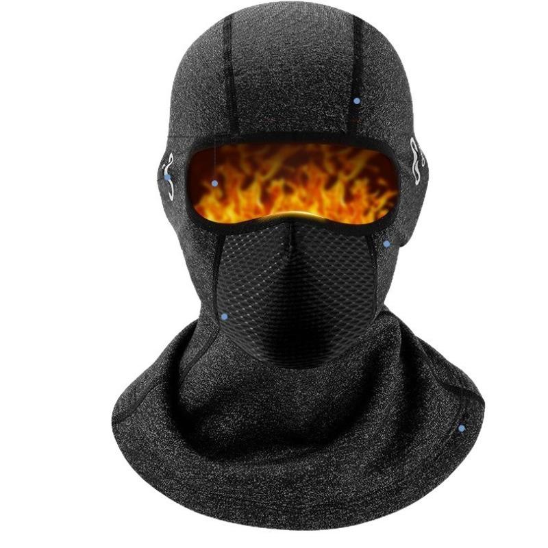 Winter Thermal Riding Face Mask Windproof Fleece Lined Neck Warmer for Motorcycle Helmet Skiing