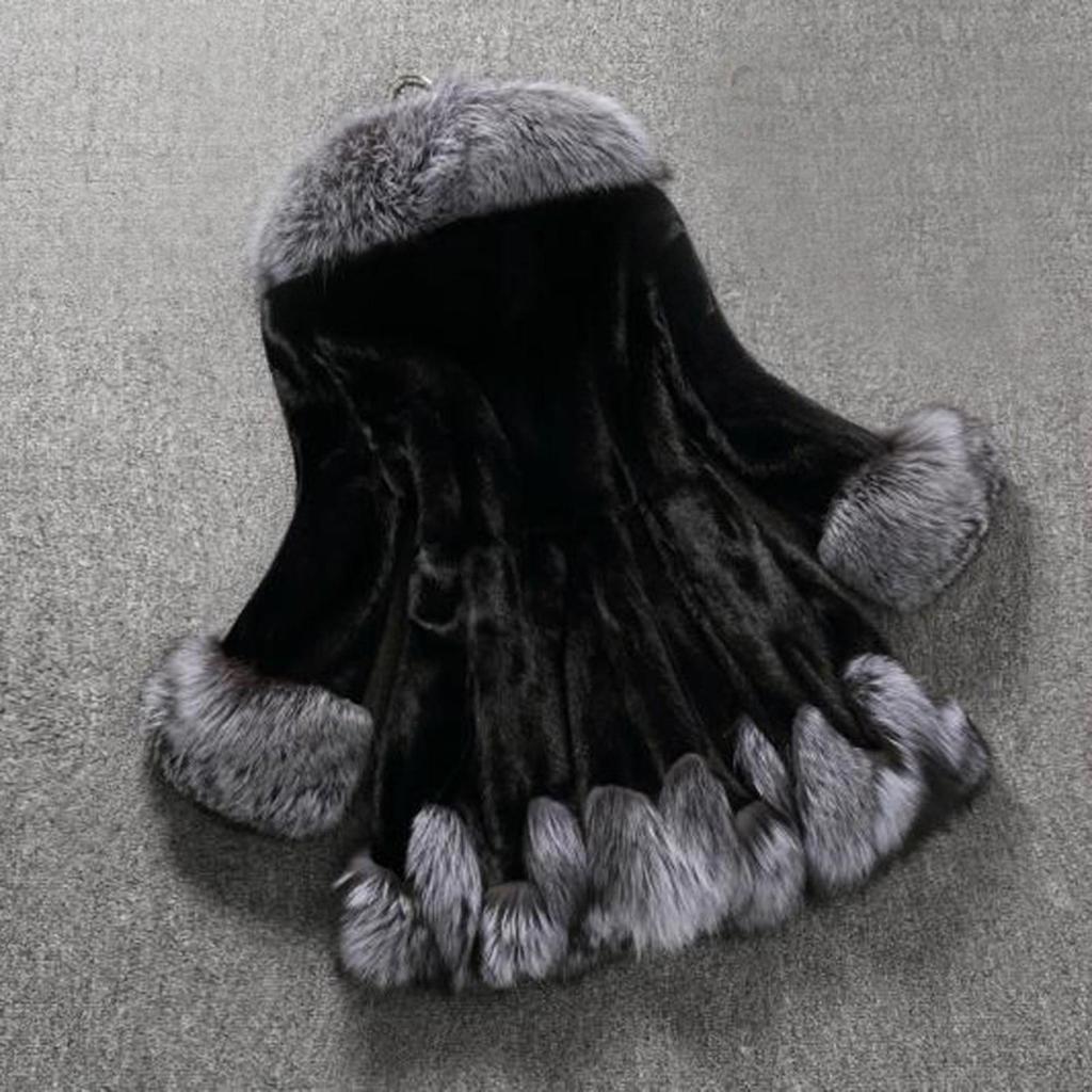 Женское повседневное пальто, модное длинное имитационное пальто сплошного цвета с воротником