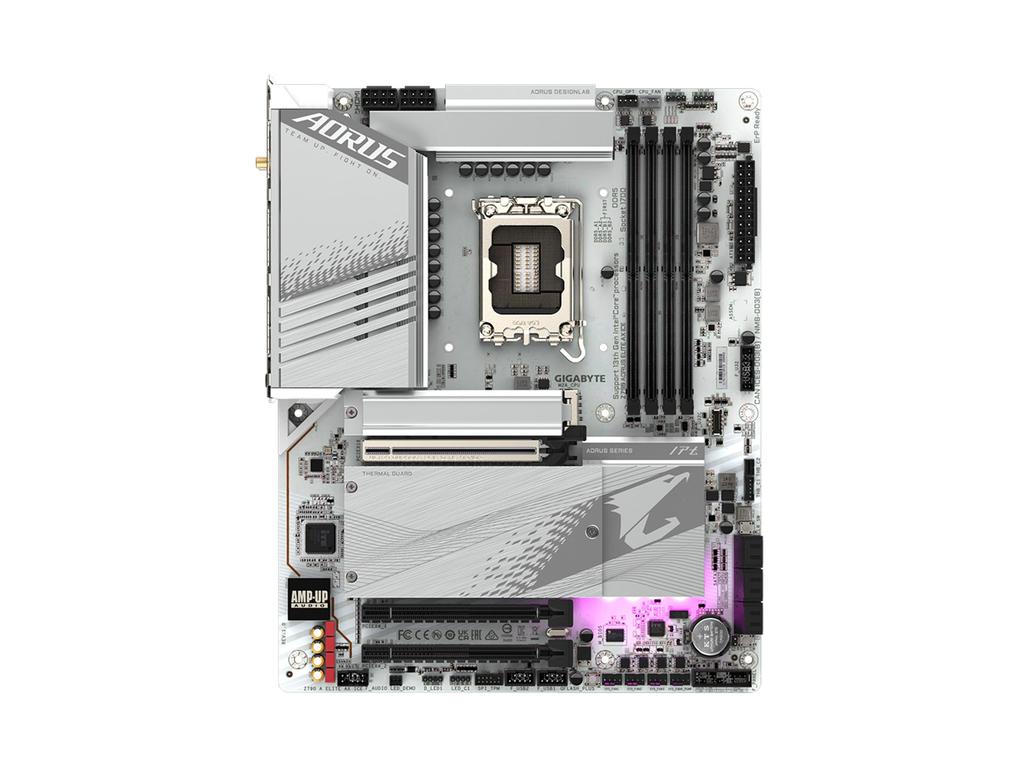 GIGABYTE Z790 AORUS ELITE AX ICE Белая плата Intel и процессор Core 12-го поколения, совместимая с материнской платой LGA1700 DDR5 ATX Z790 A ELITE AX ICE