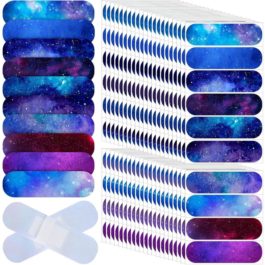 Starry Night Sky Mermaid Horse Band Aid Cartoon Wound Plasters for Kids Children Girls Dressing Patch Adhesive Bandages