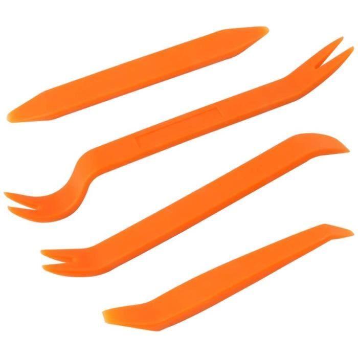 Outil De Démontage Et D'installation - Professionnel - 4 Pièces - Couleur Orange - Voiture - Multi-usage