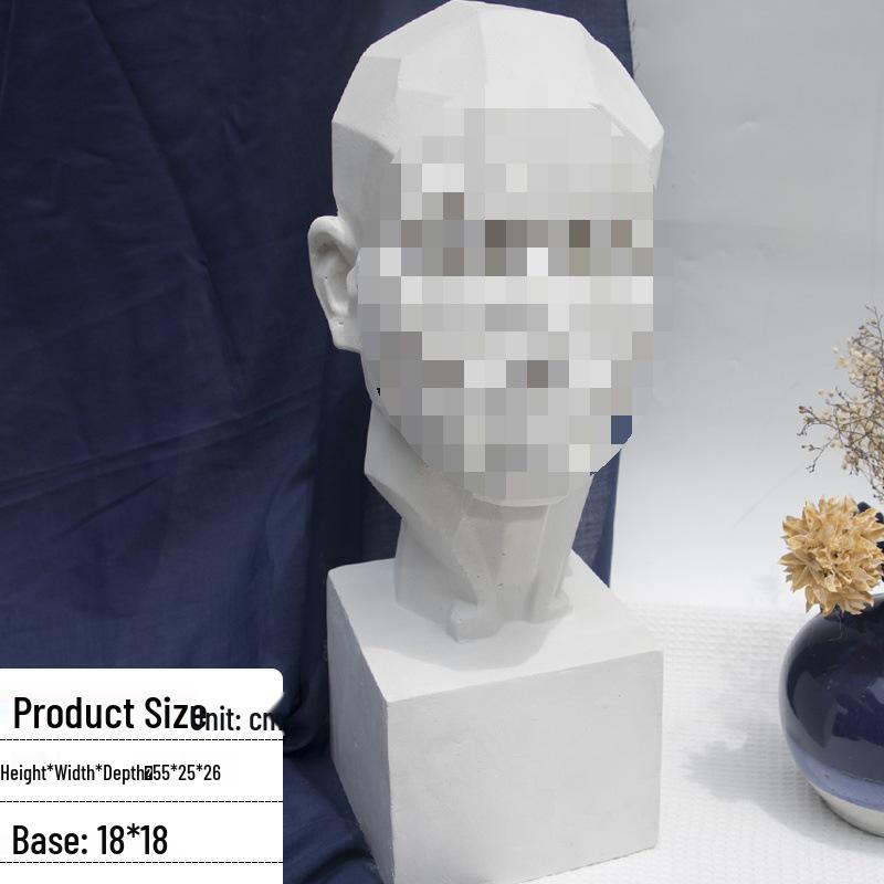 Набор геометрических скульптур из гипса для искусства и фотографии